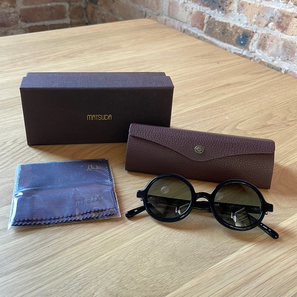 Matsuda M1005 Round Sunglasses - Black - NIB, Never worn